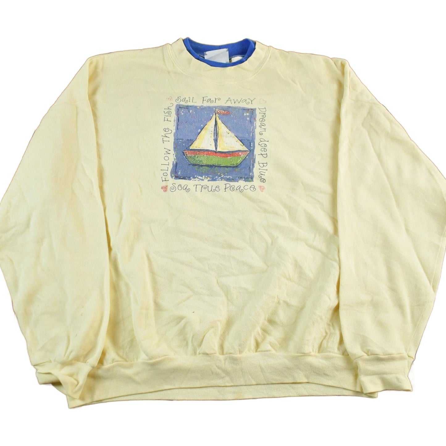Vintage 1990s Sailing Crewneck Sweatshirt Men's 2XL from propervintagecanada
