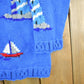 Vintage 1990s Sailing Nautical Knit Cardigan Sweater Women's Medium from propervintagecanada