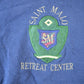 Vintage 1990s Saint Malo Retreat Center Souvenir Crewneck Sweatshirt Made In USA Men's Large from propervintagecanada