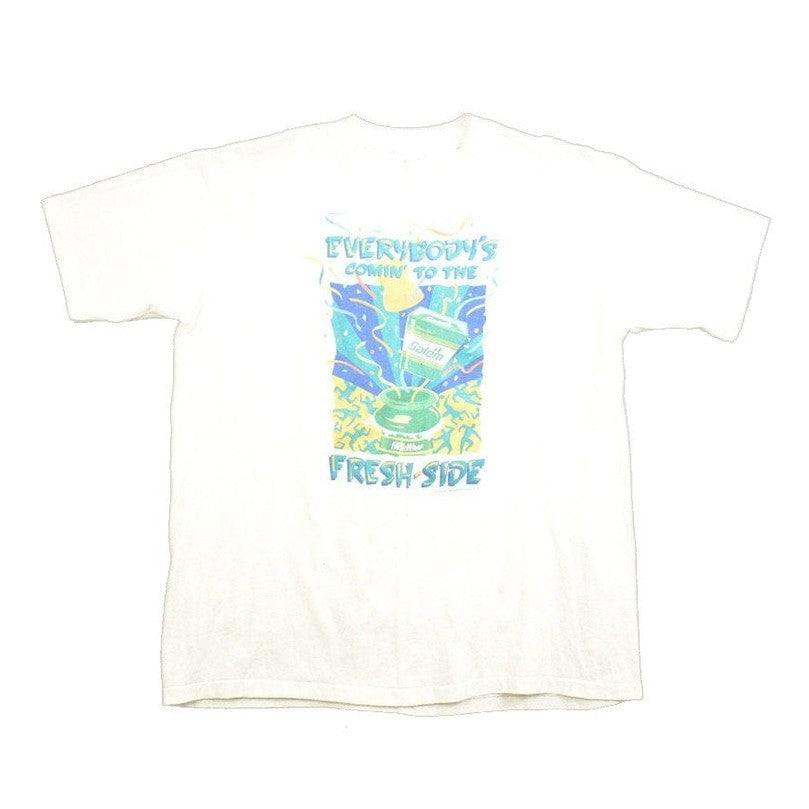 Vintage 1990s Salem Cigarettes "Comin To The Fresh Side" Graphic T-Shirt Men's Large from propervintagecanada