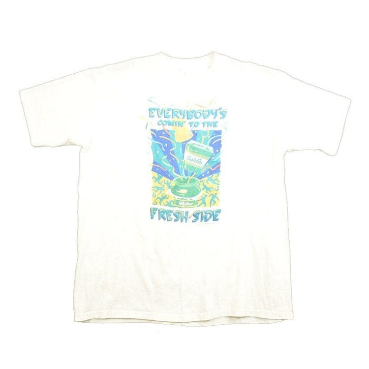 Vintage 1990s Salem Cigarettes "Comin To The Fresh Side" Graphic T-Shirt Men's Large from propervintagecanada