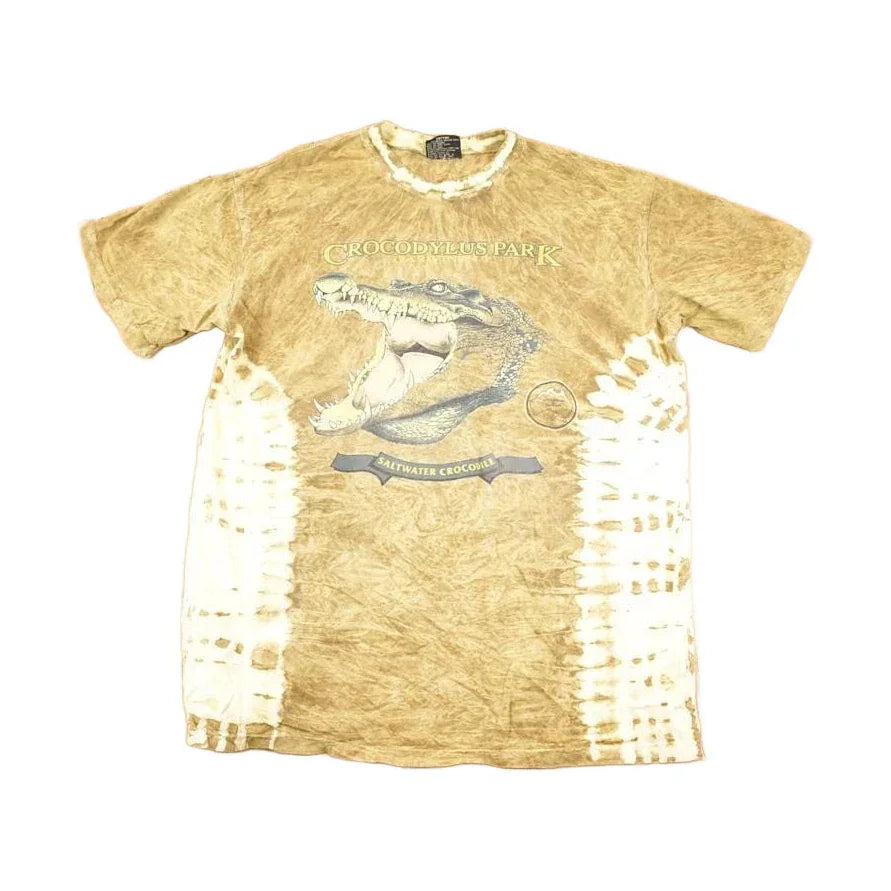 Vintage 1990s Saltwater Crocodile Australia Souvenir T-Shirt Men's L from propervintagecanada
