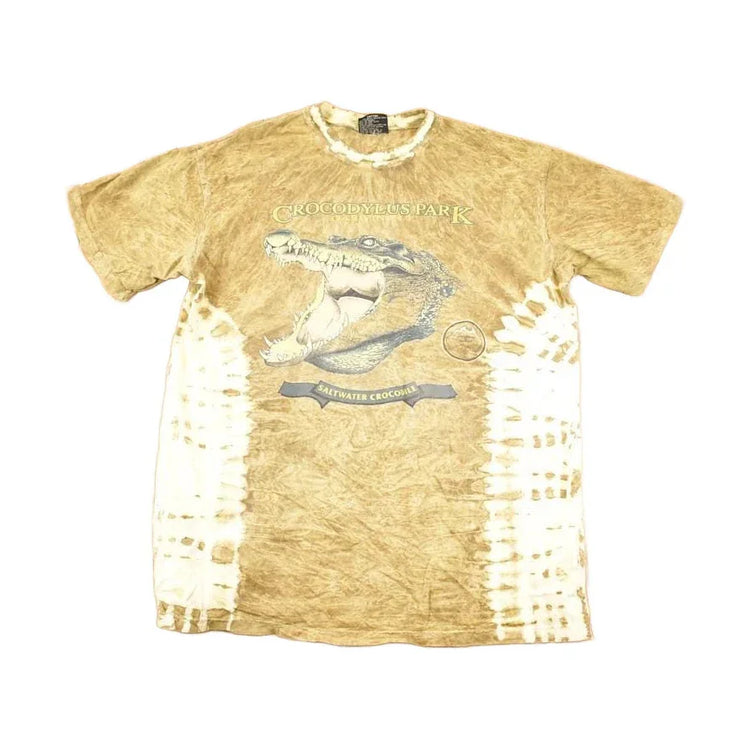 Vintage 1990s Saltwater Crocodile Australia Souvenir T-Shirt Men's L from propervintagecanada