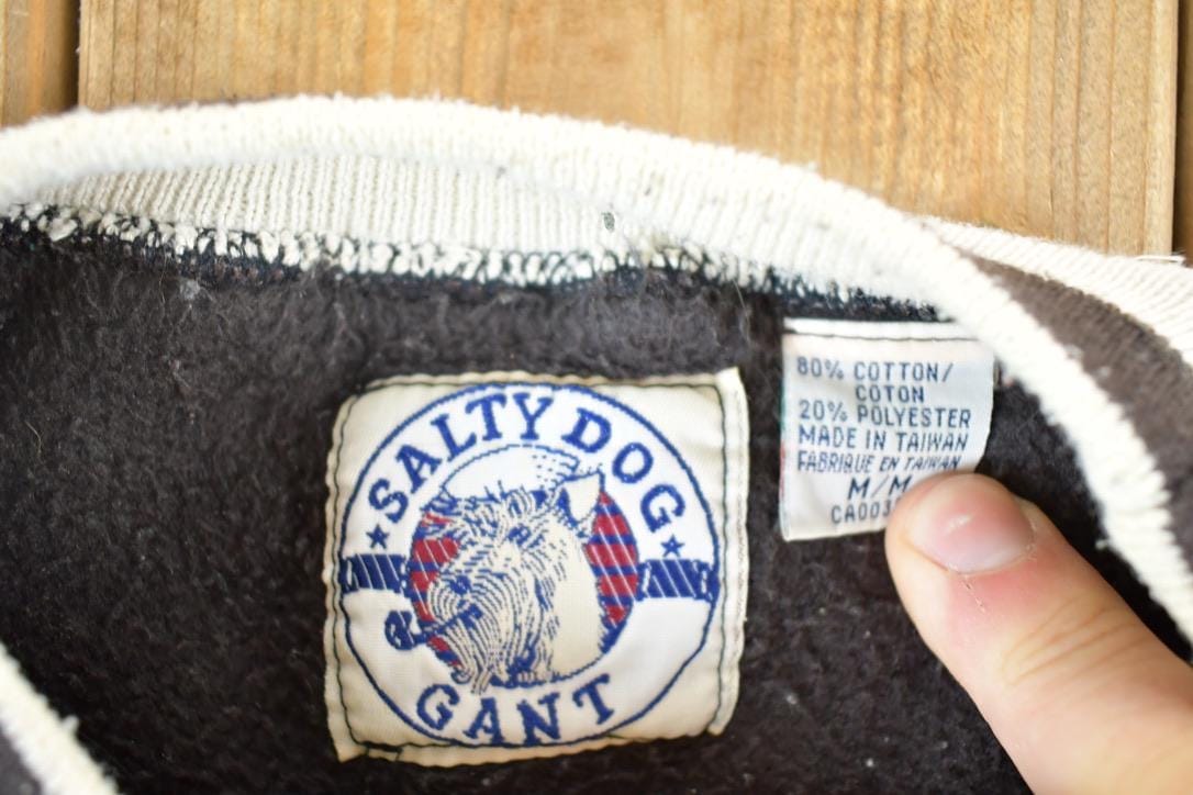 Vintage 1990s Salty Dog Gant Autumn Crewneck Sweatshirt Mens S from propervintagecanada