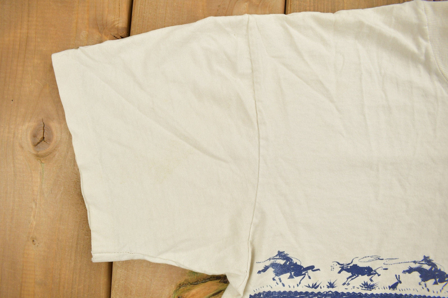 Vintage 1990s Sam & Sally Western Horse Themed Souvenir T Shirt Men's S from propervintagecanada