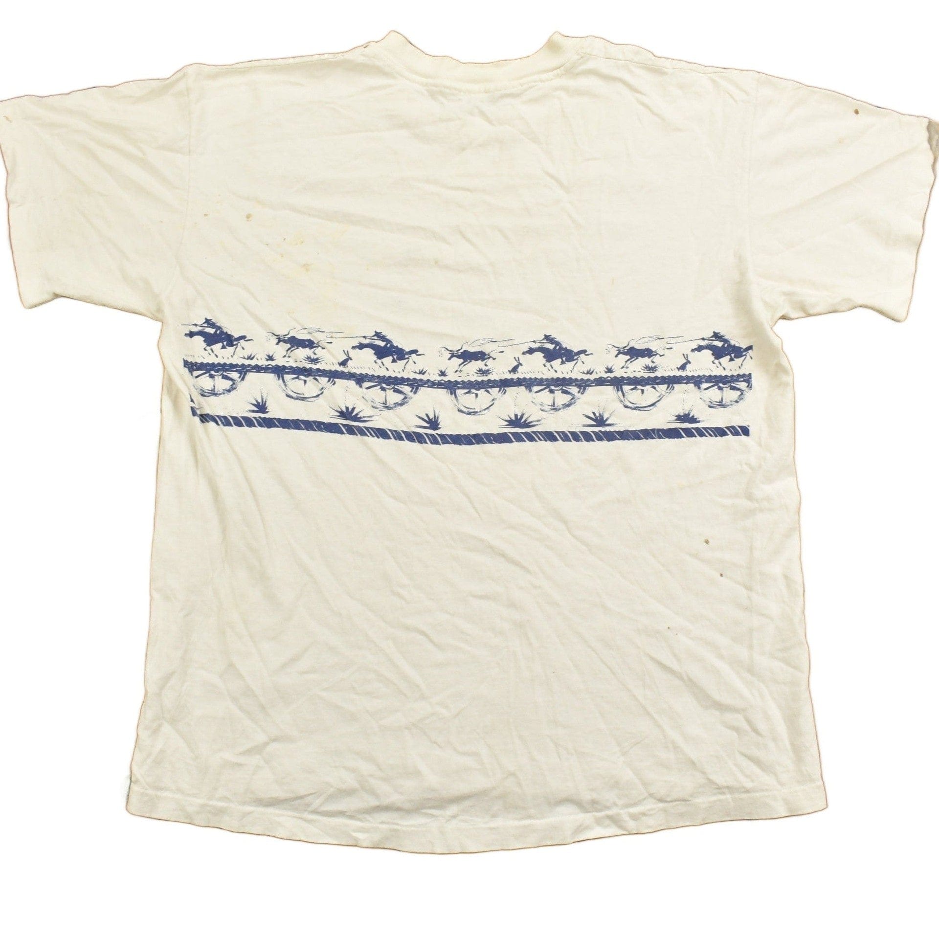 Vintage 1990s Sam & Sally Western Horse Themed Souvenir T Shirt Men's S from propervintagecanada