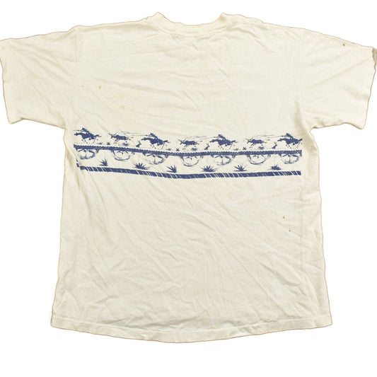 Vintage 1990s Sam & Sally Western Horse Themed Souvenir T Shirt Men's S from propervintagecanada