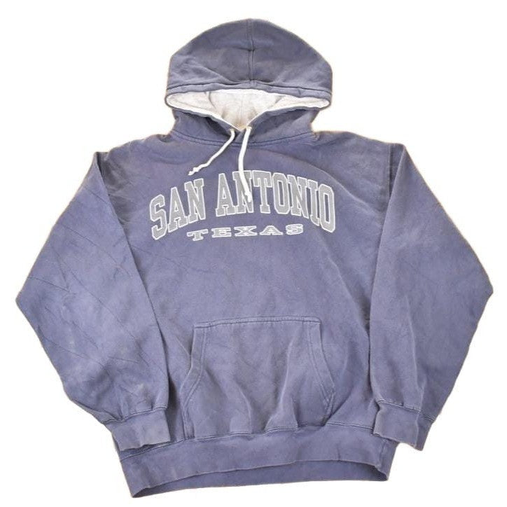 Vintage 1990s San Antonio Texas Hoodie Sweatshirt Men's L from propervintagecanada