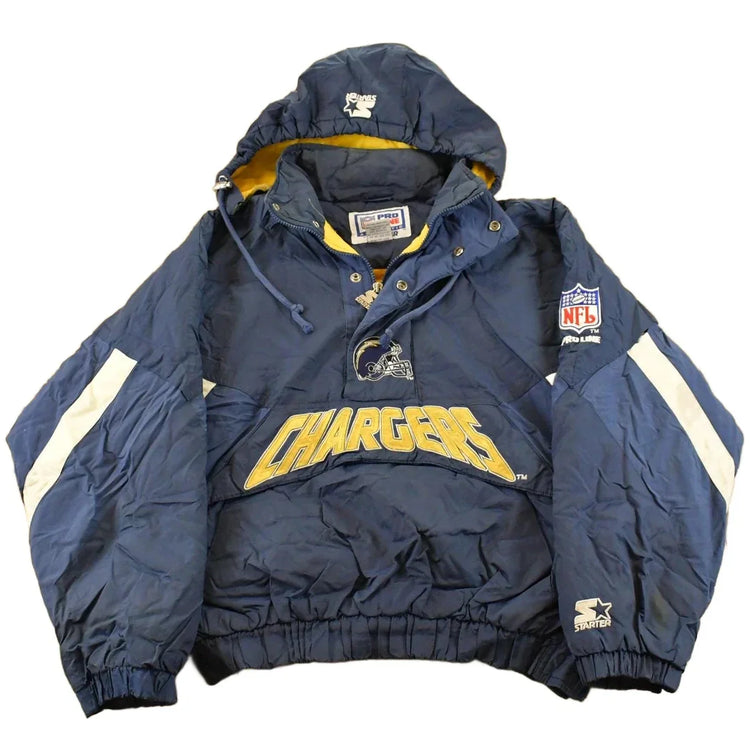 Vintage 1990s San Diego Chargers NFL Pro Line Starter Anorak Jacket Men's M from propervintagecanada