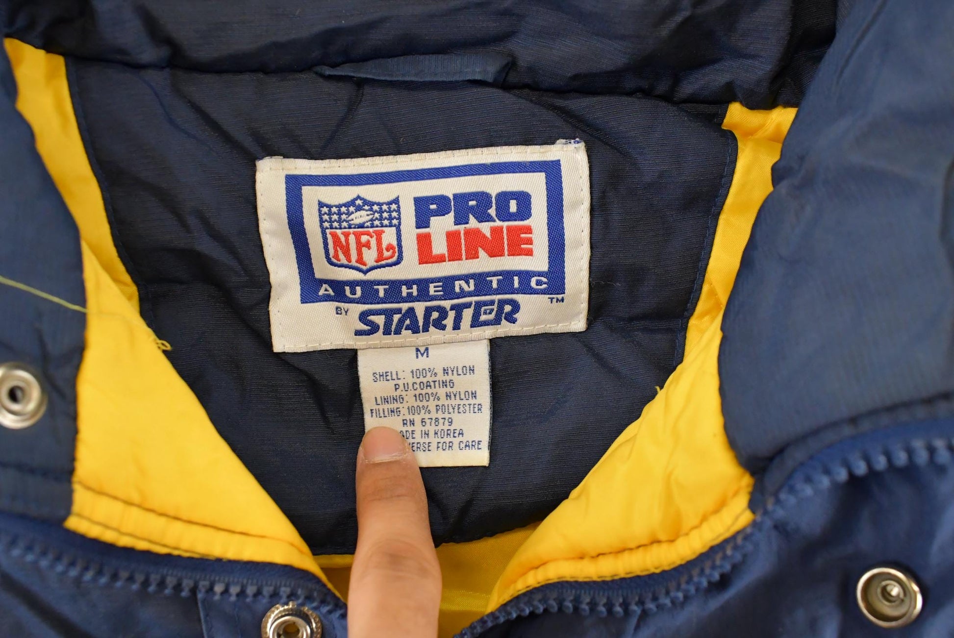Vintage 1990s San Diego Chargers NFL Pro Line Starter Anorak Jacket Men's M from propervintagecanada