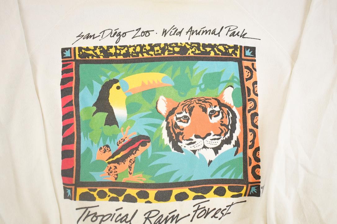 Vintage 1990s San Diego Zoo Souvenir Crewneck Sweatshirt Mens L from propervintagecanada
