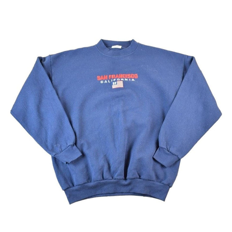 Vintage 1990s San Francisco Embroidered Crewneck Sweatshirt Mens M L Men's Large from propervintagecanada
