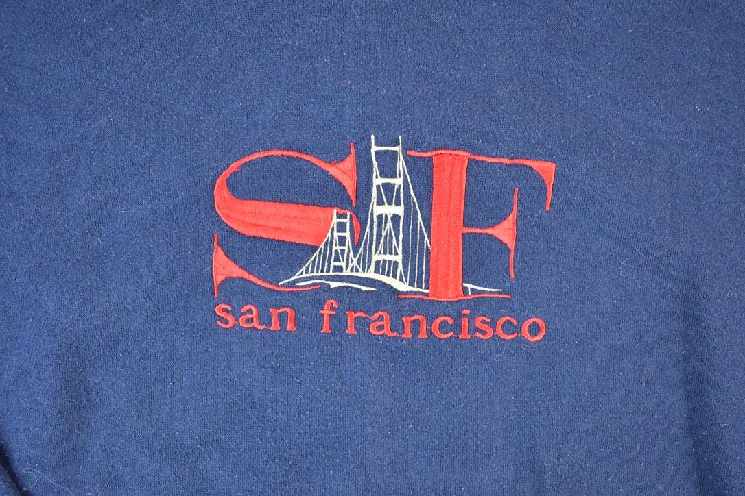 Vintage 1990s San Francisco Golden Gate Bridge Crewneck Sweatshirt Men's Large from propervintagecanada