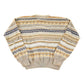 Vintage 1990s Sansabelt Sport Abstract Striped Knit Crewneck Sweater Men's L from propervintagecanada