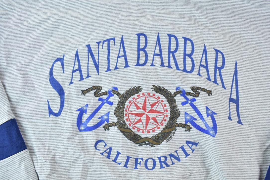 Vintage 1990s Santa Barbara California Crewneck Sweatshirt Made In USA Men's Large from propervintagecanada