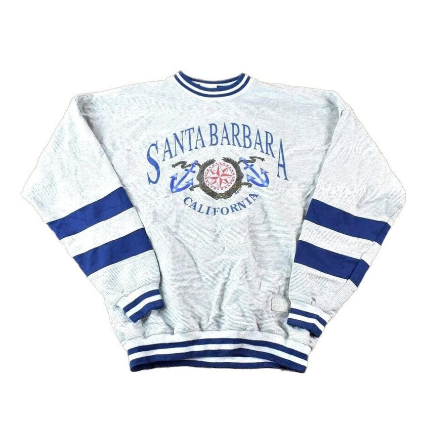 Vintage 1990s Santa Barbara California Crewneck Sweatshirt Made In USA Men's Large from propervintagecanada