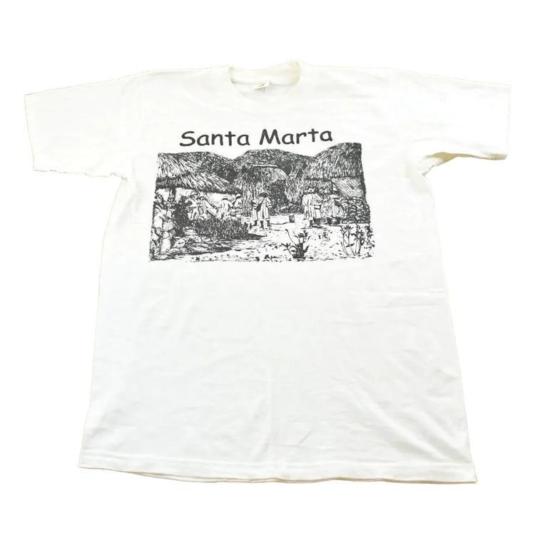 Vintage 1990s Santa Maria Colombia Art Souvenir T-Shirt Mens M from propervintagecanada