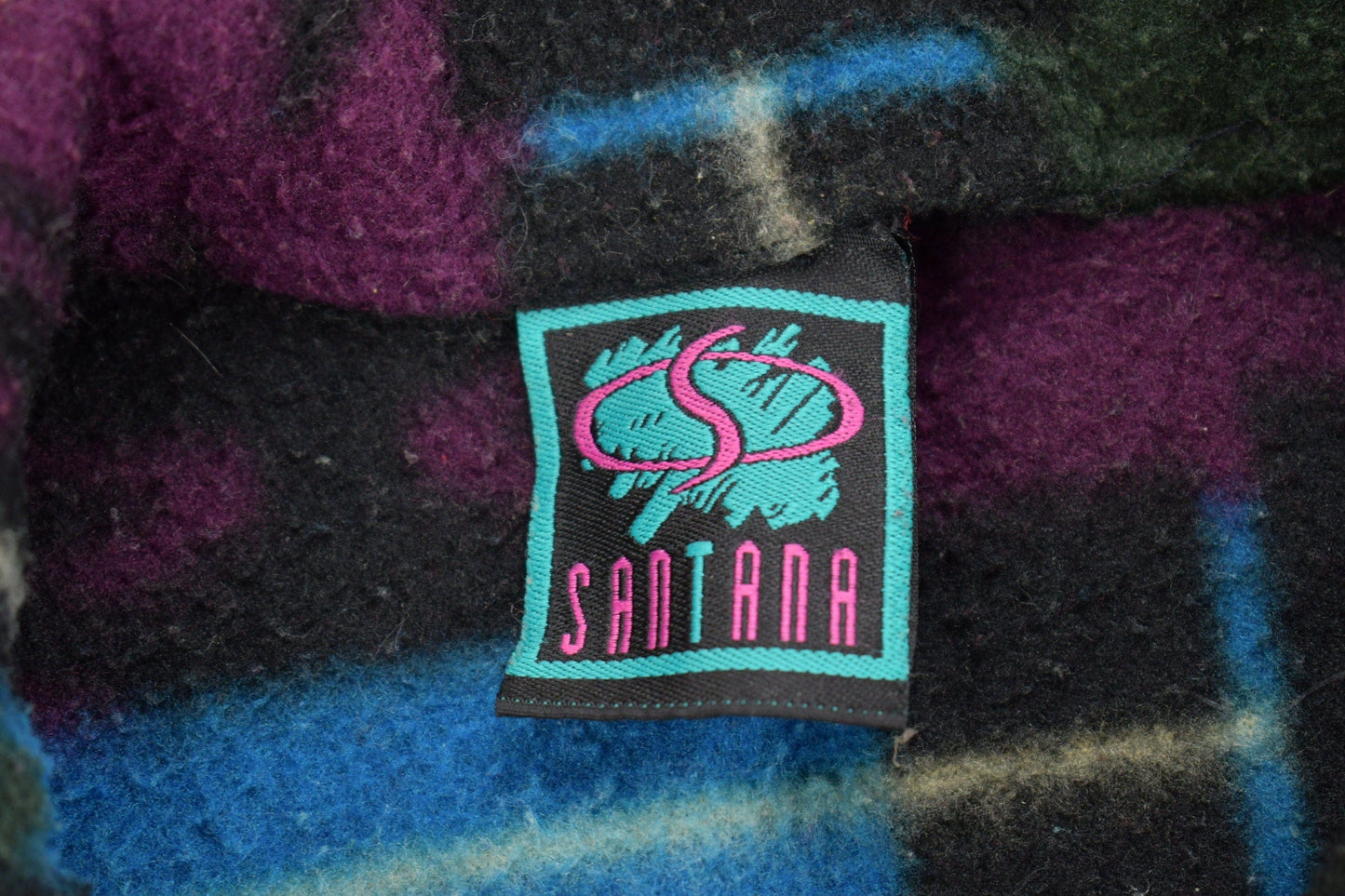 Vintage 1990s Santana Aztec Fleece Sweater Men's XL from propervintagecanada