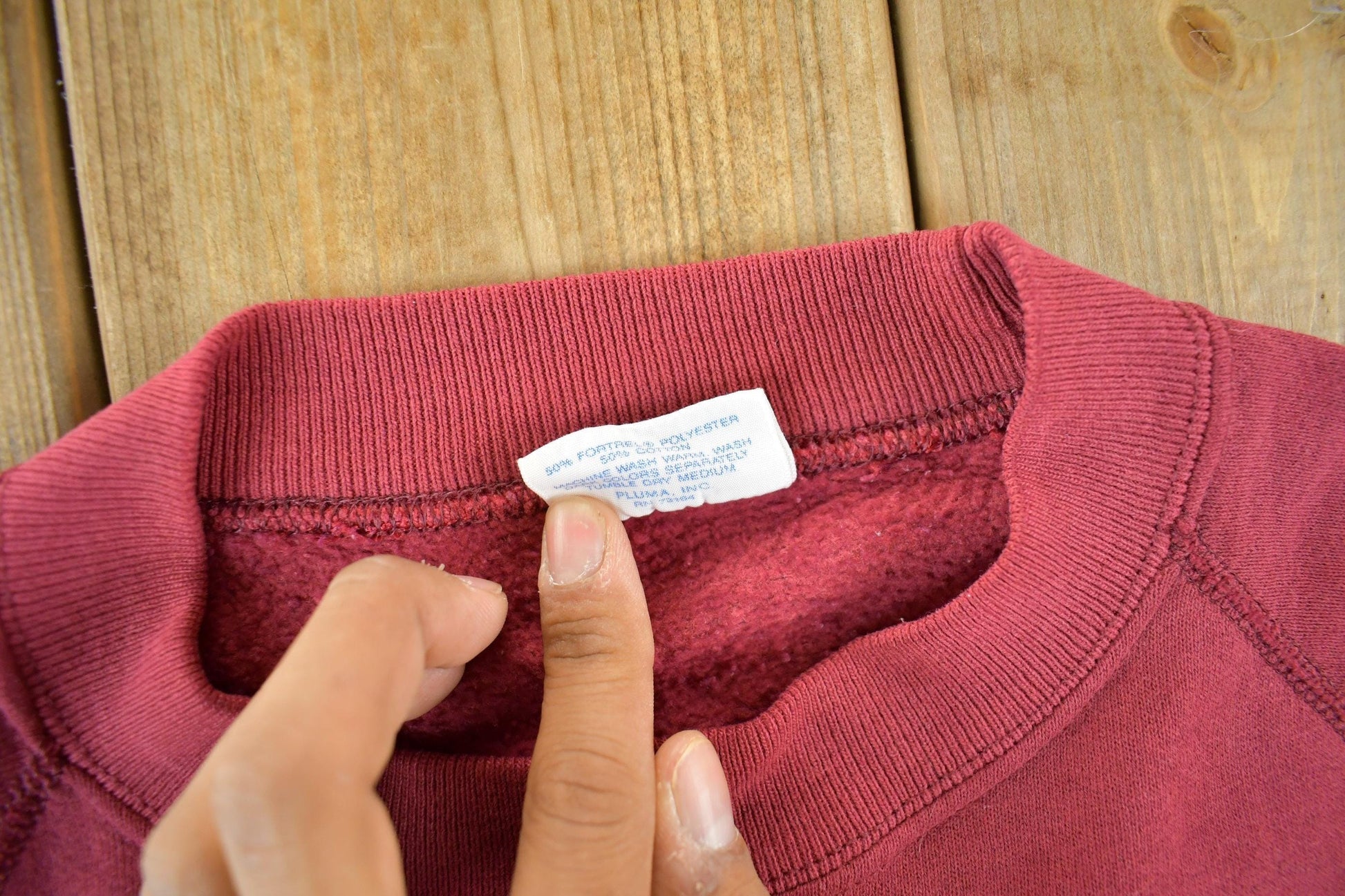 Vintage 1990s Santee Sweats Blank Crewneck Sweatshirt Men's Small from propervintagecanada