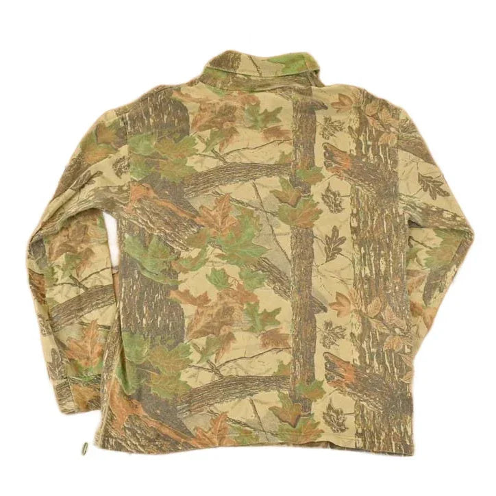 Vintage 1990s Sasquatch Realtree Camo Turtleneck Crewneck Sweatshirt Men's L from propervintagecanada