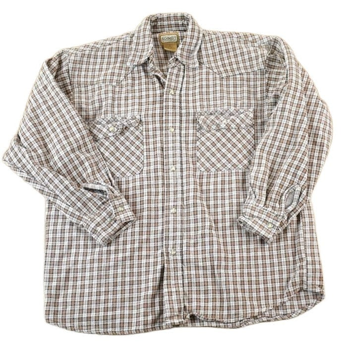 Vintage 1990s Schmidt Button Up Western Style Shirt Men's Large from propervintagecanada