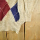 Vintage 1990s Schostal Wool Knit Argyle Pattern Collared Sweater Mens Large from propervintagecanada
