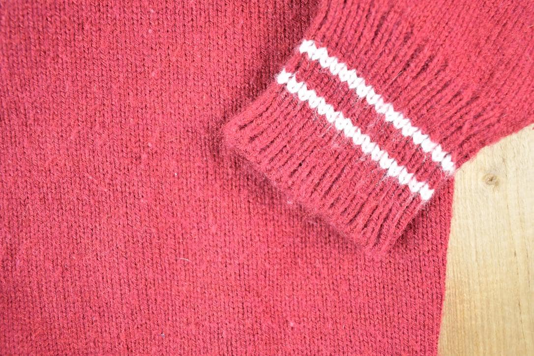 Vintage 1990s SCI Big Boss Knit Abstract Pattern Crewneck Sweater Mens L from propervintagecanada