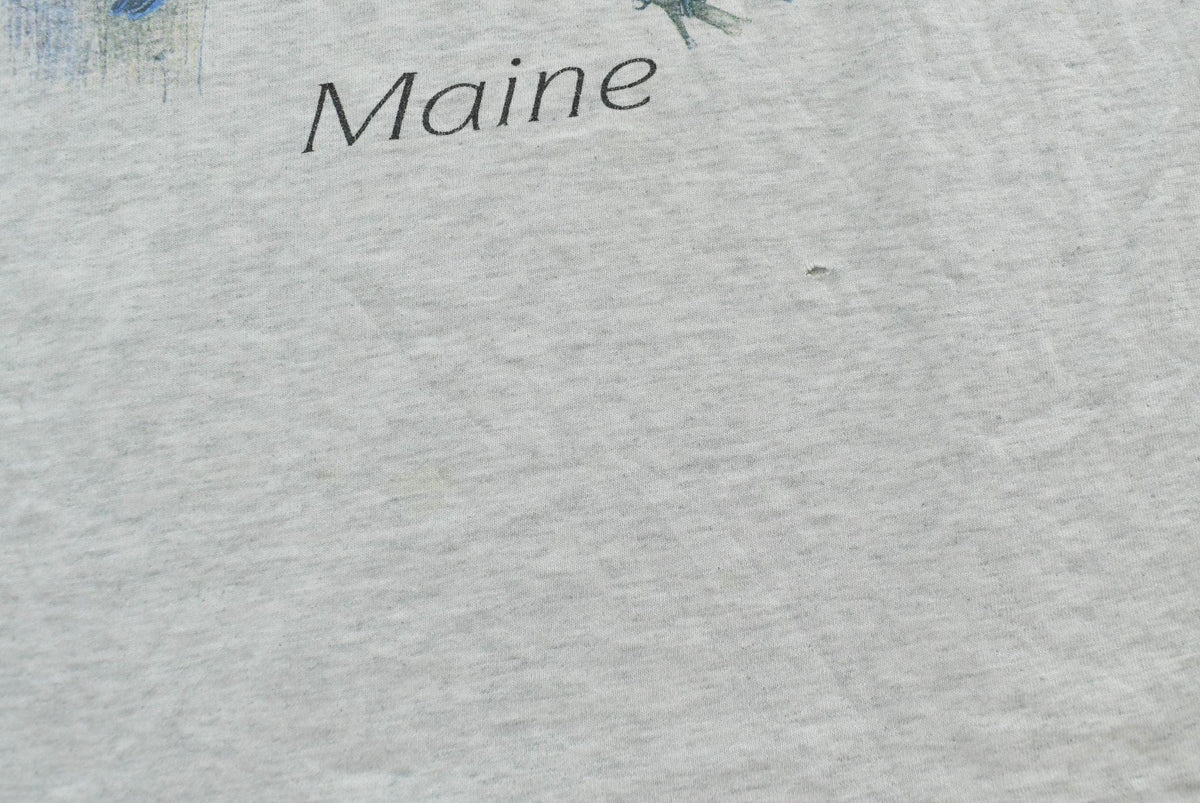 Vintage 1990s Screen Stars Backyard Birds Maine T-Shirt Mens M from propervintagecanada