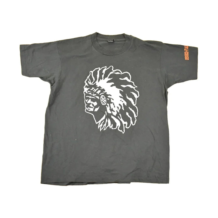 Vintage 1990s Screen Stars Best OSSEO Souvenir Aztec T-Shirt Men's L from propervintagecanada