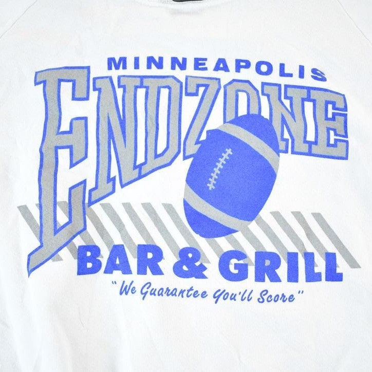 Vintage 1990s Screen Stars Minneapolis End Zone Bar And Grill Crewneck Sweatshirt Mens S from propervintagecanada