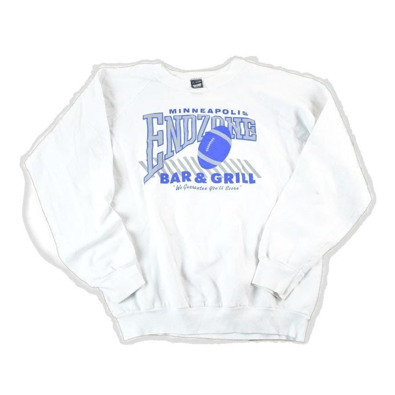 Vintage 1990s Screen Stars Minneapolis End Zone Bar And Grill Crewneck Sweatshirt Mens S from propervintagecanada
