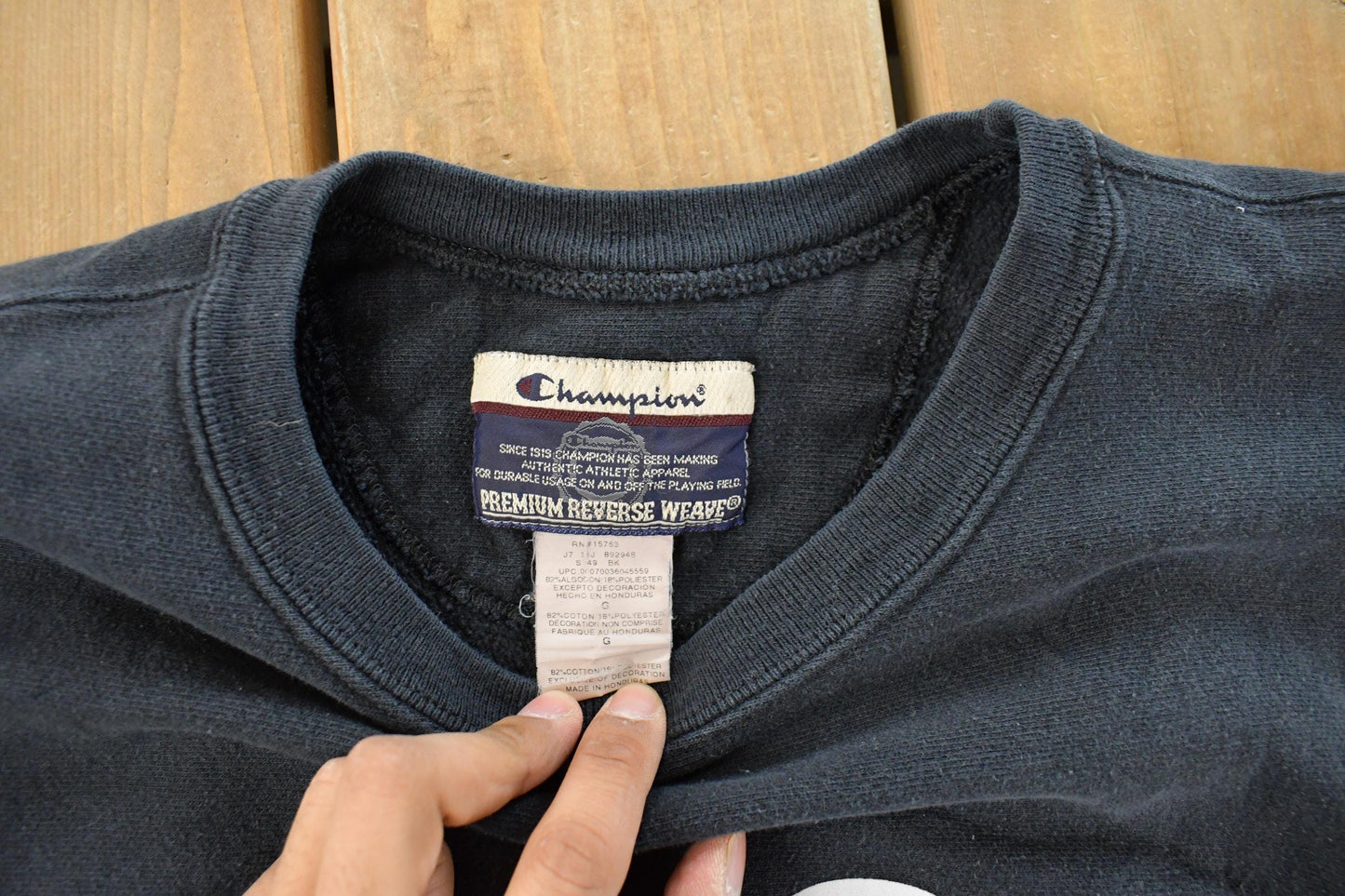 Vintage 1990s SCSU Wrestling St. Cloud State University Champion Reverse Weave Crewneck Sweatshirt Men's Large / Collegiate Sweater from propervintagecanada