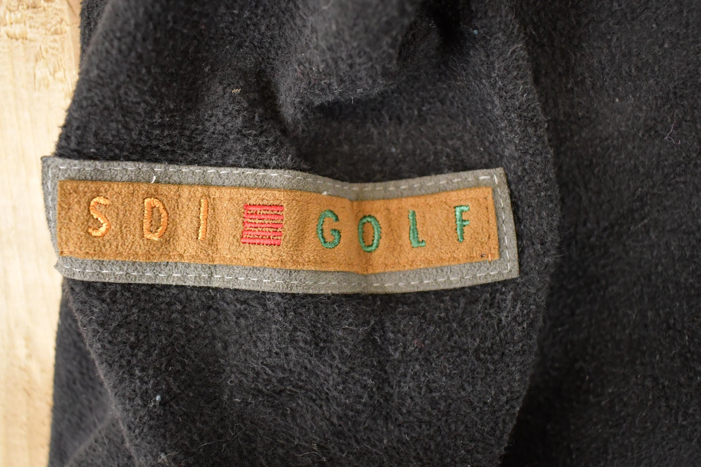 Vintage 1990s SDI Golfing Quarter Button Fleece Collared Sweatshirt Mens L from propervintagecanada