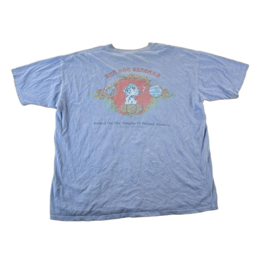 Vintage 1990s Sea Dog Souvenir Single Stitch Graphic Print T-Shirt Men's 2XL from propervintagecanada