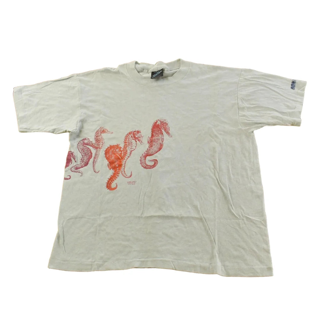 Vintage 1990s Sea Horse Ocean Wildlife Men's M from propervintagecanada
