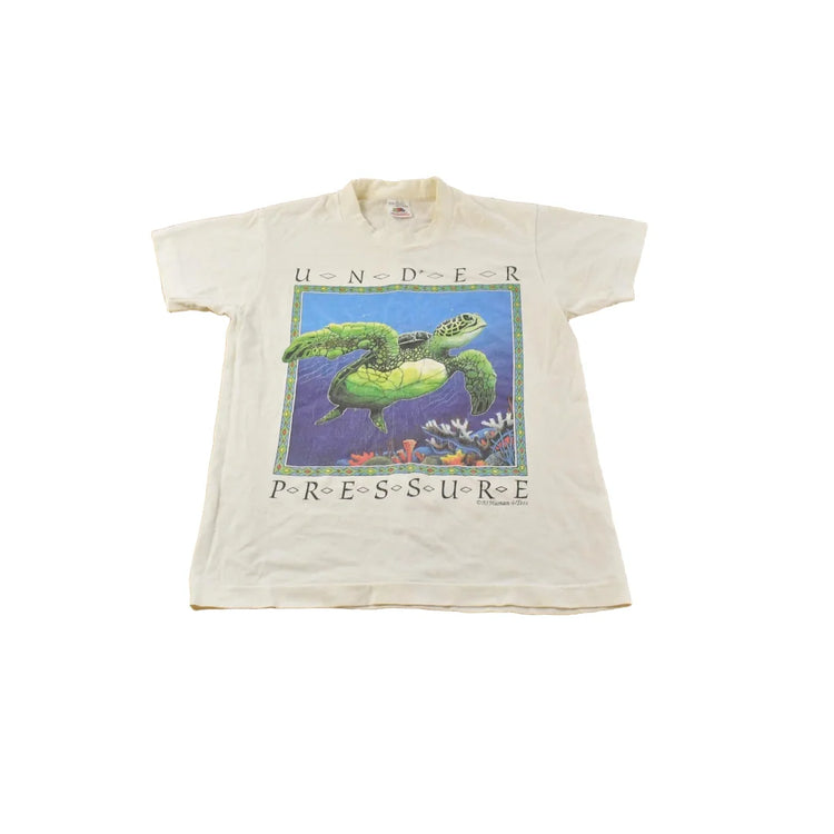 Vintage 1990s Sea Turtles Human I Tees Travel T-Shirt Youth L from propervintagecanada