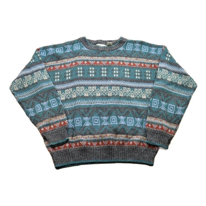 Vintage 1990s Sears Acrylic Knitted Crewneck Sweater from propervintagecanada