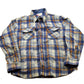 Vintage 1990s Sears Reprocessed Wool Plaid Flannel Button Up Shirt Men's Medium from propervintagecanada