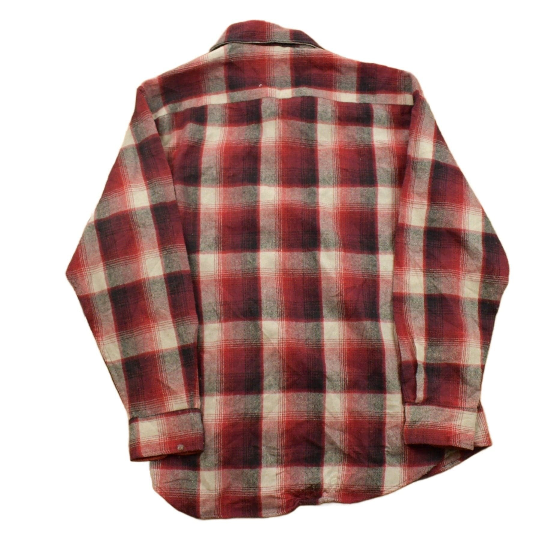 Vintage 1990s Sears Roebuck Plaid Flannel Button Up Shirt Men's Medium from propervintagecanada