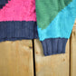 Vintage 1990s Seattle Bench Club Knit Abstract Pattern Crewneck Sweater Womens Large from propervintagecanada