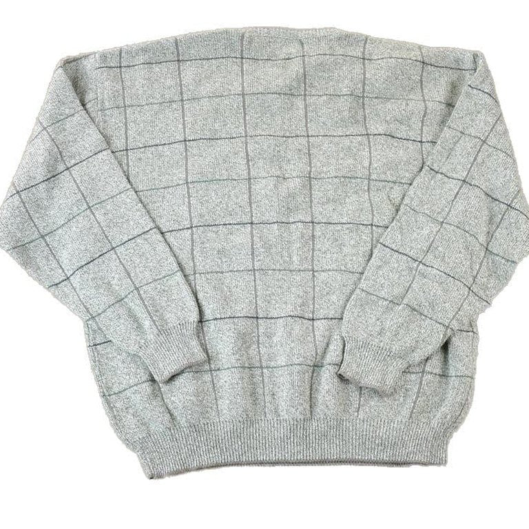 Vintage 1990s Sedgefield Knit Abstract Pattern Crewneck Sweater Men's Large from propervintagecanada