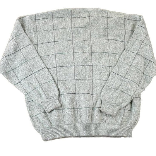 Vintage 1990s Sedgefield Knit Abstract Pattern Crewneck Sweater Men's Large from propervintagecanada