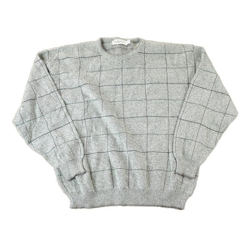 Vintage 1990s Sedgefield Knit Abstract Pattern Crewneck Sweater Men's Large from propervintagecanada