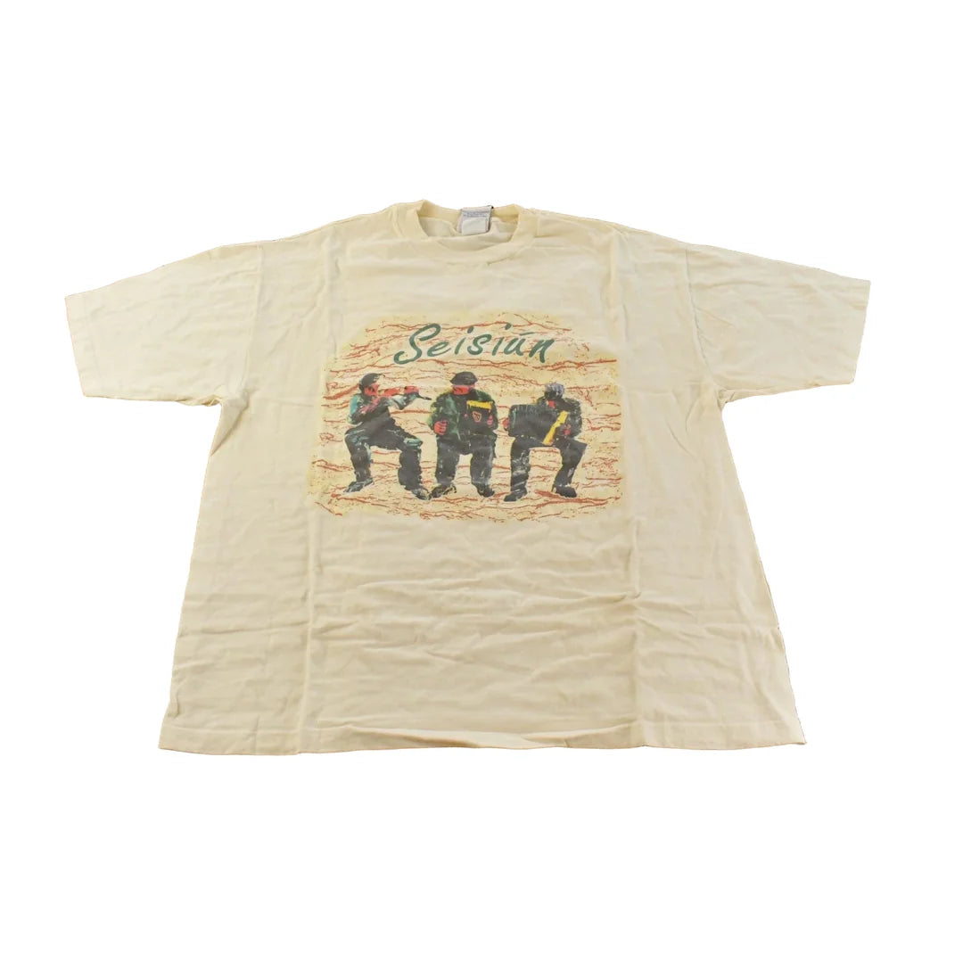 Vintage 1990s Seisiun Irish Music Souvenir T-Shirt Men's XL from propervintagecanada
