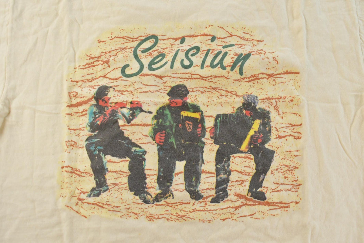 Vintage 1990s Seisiun Irish Music Souvenir T-Shirt Men's XL from propervintagecanada