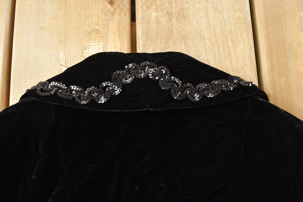 Vintage 1990s Sequin Blazer Jacket Women's S from propervintagecanada