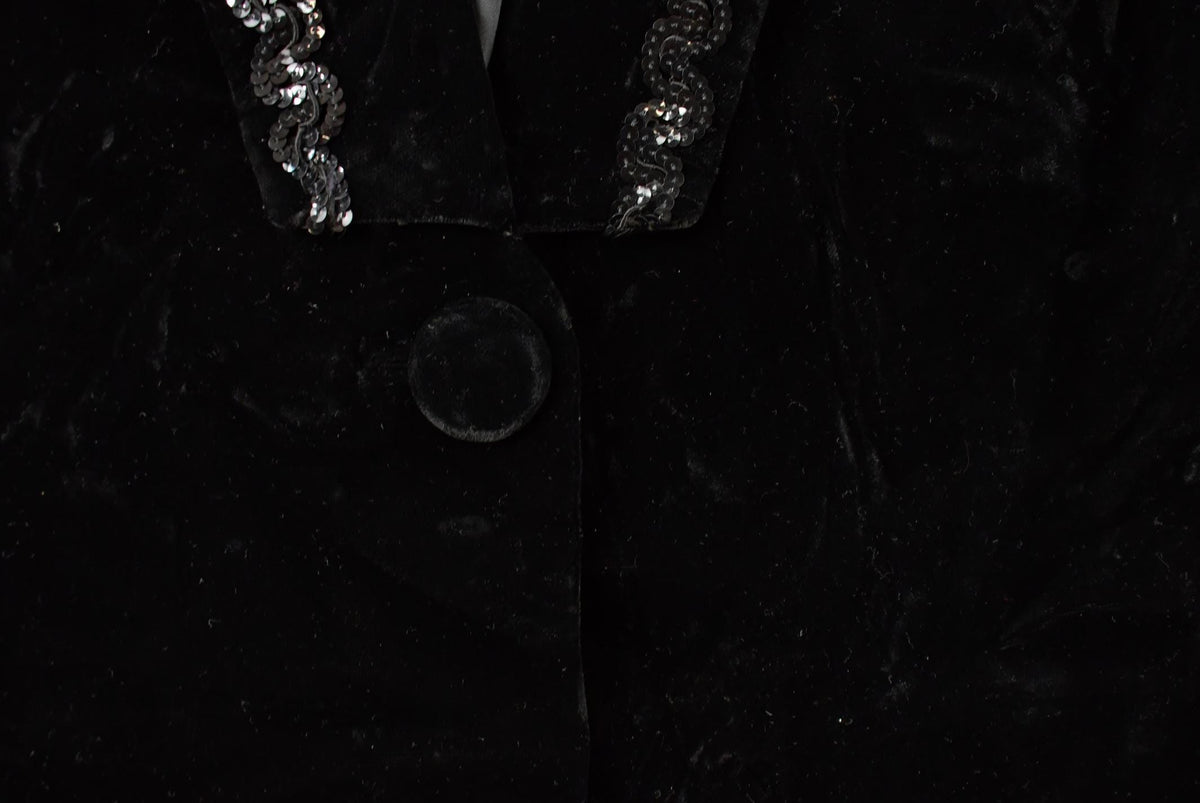 Vintage 1990s Sequin Blazer Jacket Women's S from propervintagecanada