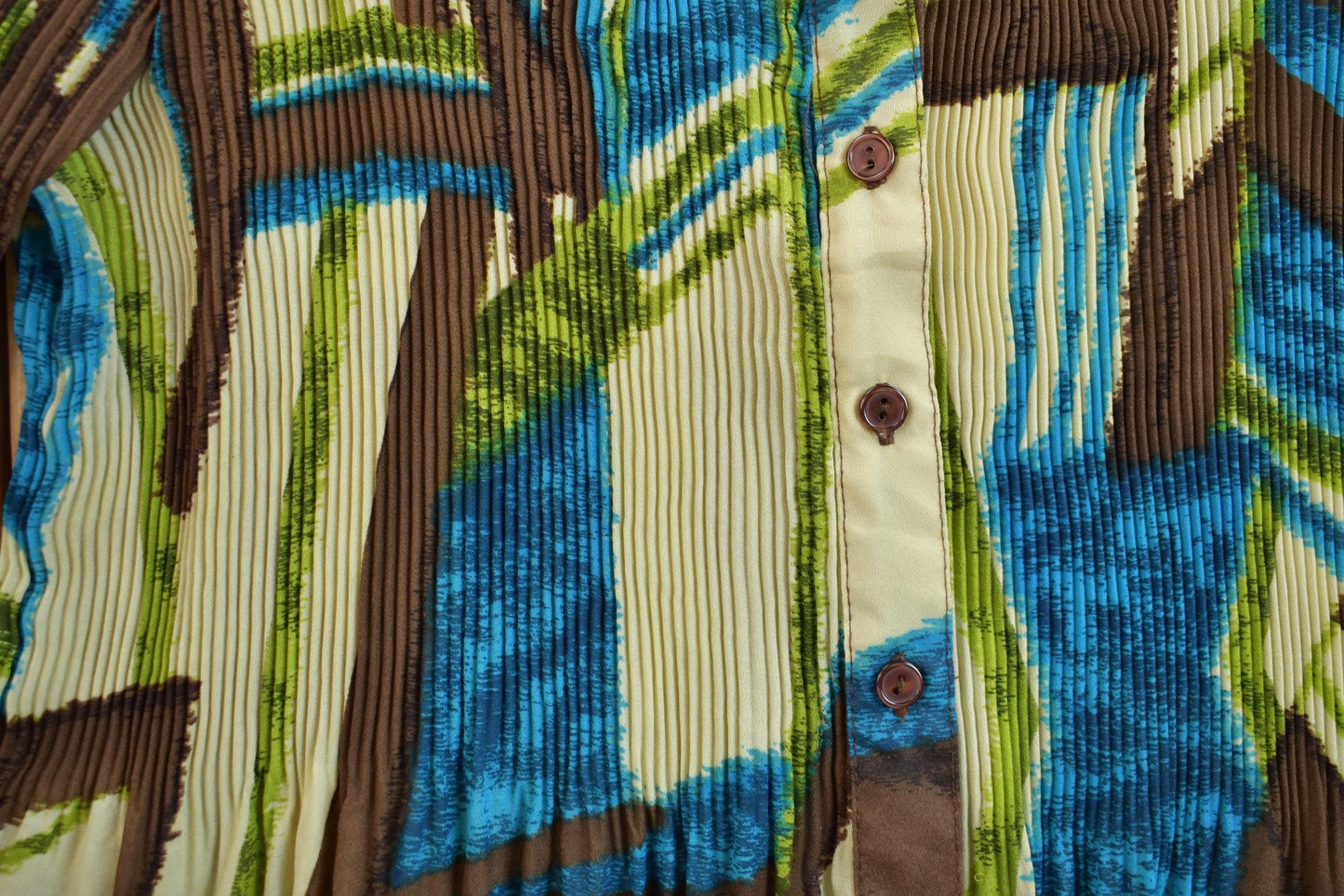 Vintage 1990s Sere Nade Sheer Lace Abstract Button Up Shirt Women's XL from propervintagecanada