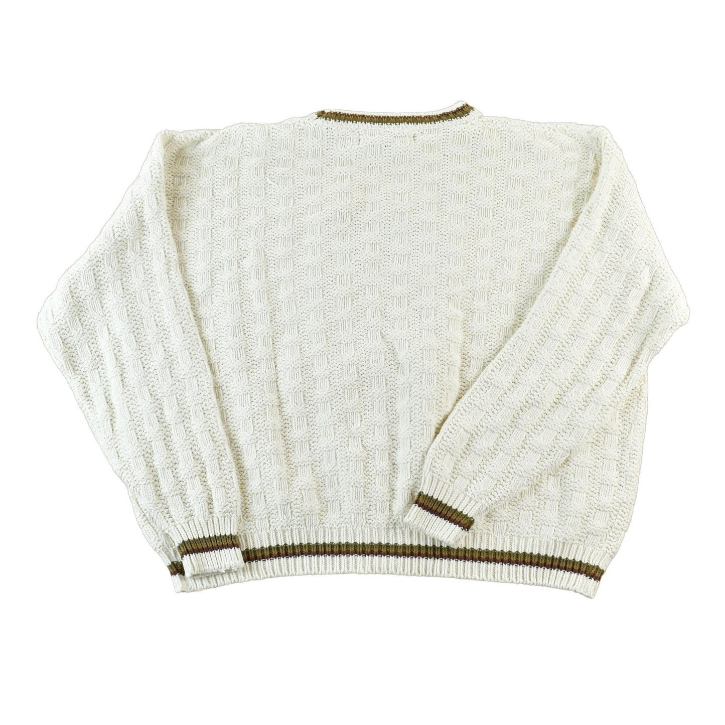 Vintage 1990s Shenandoah Fishing Cable Knit Crewneck Sweater Men's XL from propervintagecanada