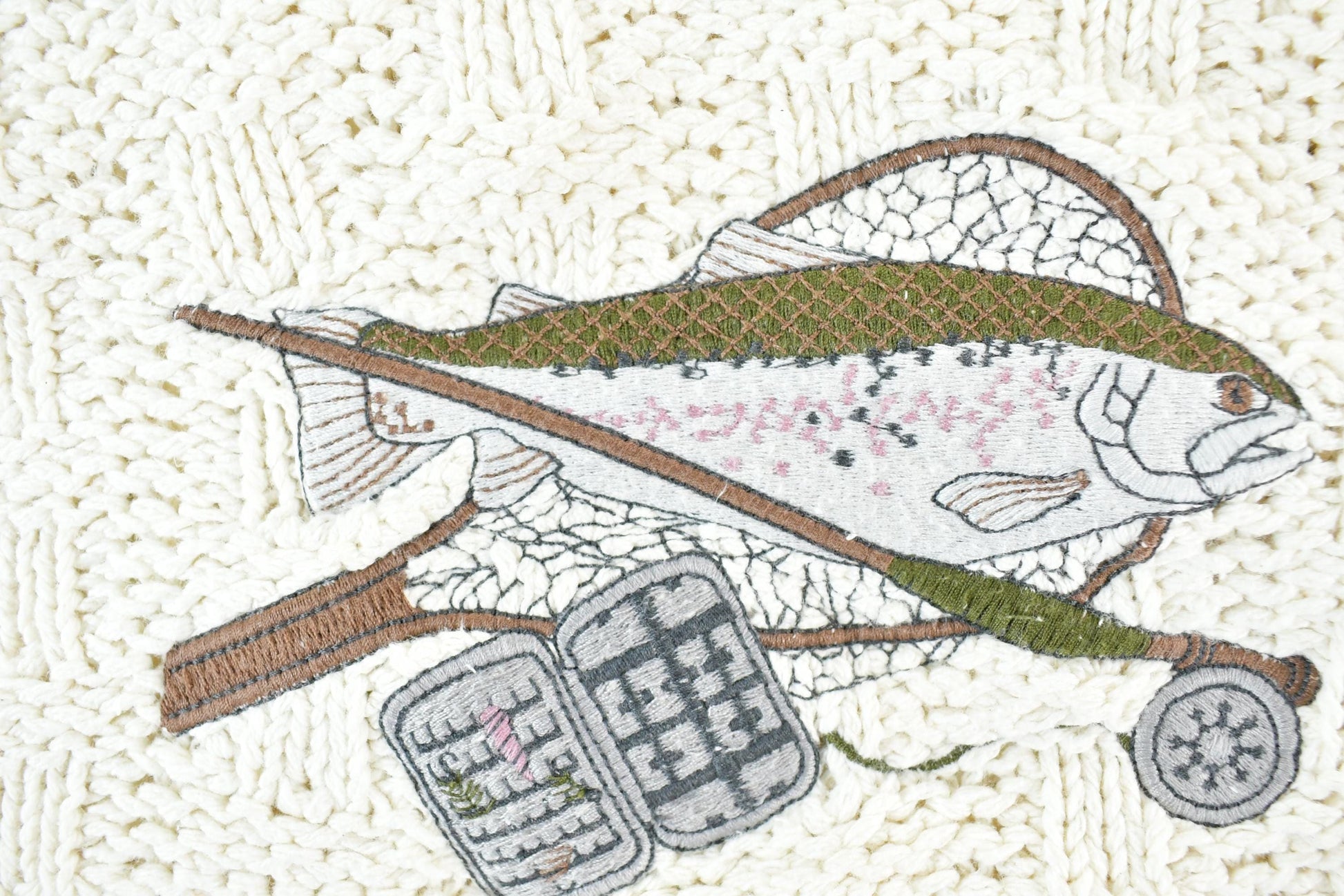 Vintage 1990s Shenandoah Fishing Cable Knit Crewneck Sweater Men's XL from propervintagecanada